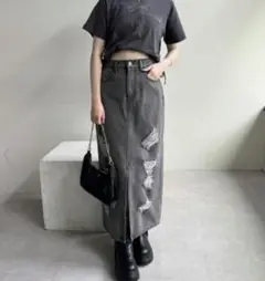 最終価格☆one after another NICE CLAUPデニムスカート