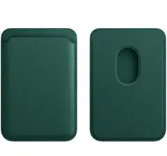 iPhone 磁気内蔵カード収納 カードケース MagSafe対応 (グリーン)