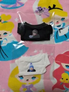 brightwin　15cm　ぬいぐるみ用Ｔシャツ　白＆黒　2枚