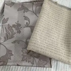 カーテン生地　ハギレ2枚