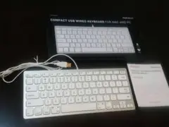 MACALLY　US配列コンパクト　USB有線キーボード