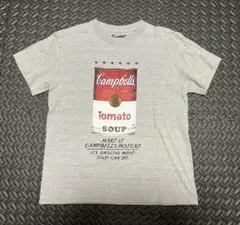 Campbell's トマトスープ Tシャツ グレー