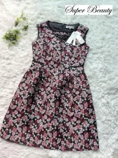 【新品】スーパービューティー♡ 花柄刺繍ワンピース レース マギー