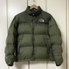 希少 ノースフェイス ヌプシ ダウン カーキ Lサイズ