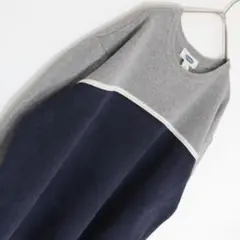 OLDNAVY ニット ボーダー ツートン ラミーコットン混 M