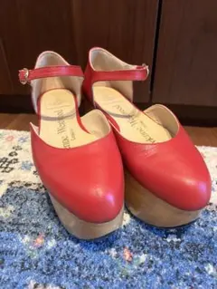希少✨Viviennne Westwood ヴィヴィアン　パンプス　リボン　赤 レッド（赤）系 Vivienne Westwood(ヴィヴィアンウエストウッド