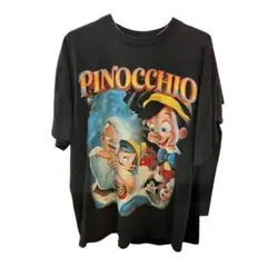 古着　ピノキオ　Tシャツ　ディズニー　Disney bootleg ブラック