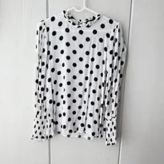 ZARA レディースファッション　トップス　シフォン　ドット柄