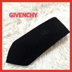 GIVENCHY ジバンシー　ブラック 黒　ロゴ　ネクタイ