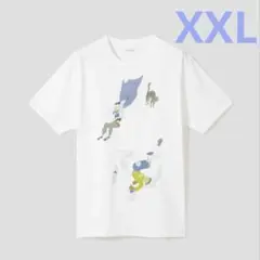 新品⭕️完売品⭕️グラニフ×松本大洋　クロとシロ飛ぶ　Tシャツ
