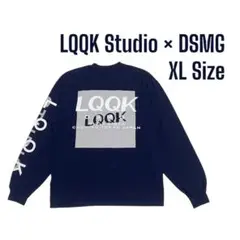 LQQK STUDIO × DSMG ロンT ネイビー Lサイズ LQQK STUDIO × DSMG ロンT ネイビー Lサイズ
