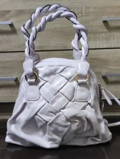 ¥270K Valentino Couture ライトピンク レザーバッグ
