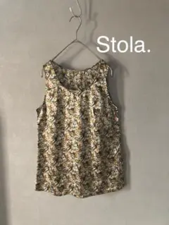 Stola. ストラ ノースリーブ ブラウス タンクトップ 花柄