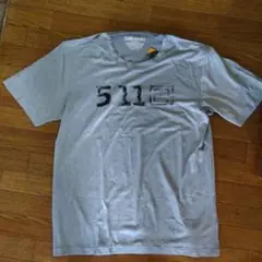 511 ロゴプリント Tシャツ グレー　速乾性素材　伸縮　日XXL