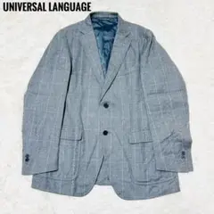 ✨美品✨UNIVERSAL LANGUAGE チェックジャケット　グレー
