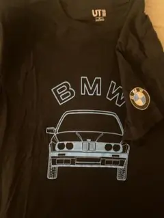 BMW 車両イラスト Tシャツ ブラック　ユニクロ　UNIQLO