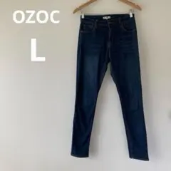 OZOC オゾック スキニーデニム ストレッチ性 40 ダークブルー Gパン L