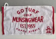 【新品未使用】Munsingwear 今治フェイスタオル ペンギン レッド