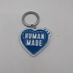 【新品】ヒューマンメイド ハート キーリング ブルー アクリル