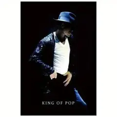 king of pop マイケル・ジャクソン ポスターブリキ看板　インテリア雑貨