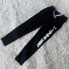 アンダーアーマー ロゴ入り黒パンツ YXLサイズ