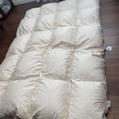 【美品】東京西川 最高級 羽毛布団 羽毛掛けふとん 綿100%