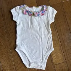 Jacadi リバティ花柄襟 ロンパース