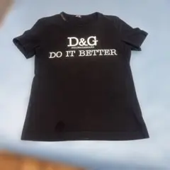 D&G DO IT BETTER ブラックTシャツ 34/48