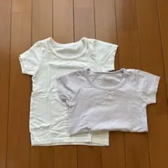 ホワイトリボン付きシャツ肌着 95cm