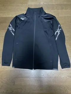 上下セットMizuno ブラック ジップアップジャケット M