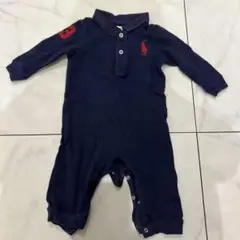 Ralph Lauren ネイビー ロンパース 70