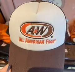 【正規品】 A&W トラッカーキャップ ブラウン/アイボリー