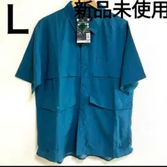 新品タグ付き ワークマン エックスシェルター 暑熱半袖シャツ レイクグリーン　L
