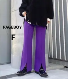 ページボーイ◆ カラーパンツ　スラックス(F)センタープレス　スウェット　総ゴム
