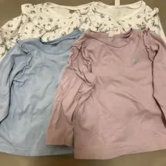 アプレレクール　100センチ　長袖Tシャツ　双子　4枚セット