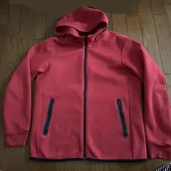 UNIQLOユニクロ　メンズ　フード付きパーカー　赤　サイズL