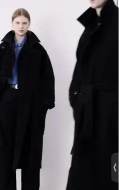 ステンカラーコート　LEMAIRE Black Crombie Coat 2025年最新】LEMAIRE メンズ ステンカラーコートの人気アイテム