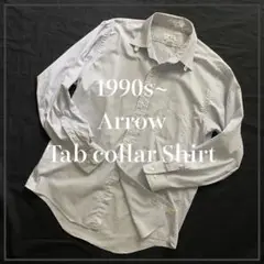 Arrow Tab collar Shirt 1990s ストライプ