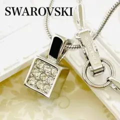新品✨スワロフスキー キューブ ラインストーン クリスタル ネックレス