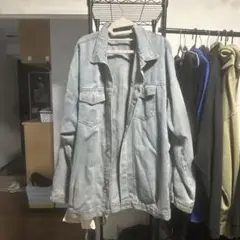 ライトブルー デニムジャケット 3XL