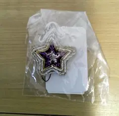 ファイブフォックス　星形キーホルダー 紫色 1