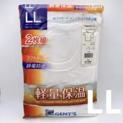 レナウン　ダイエー　半袖丸首シャツ　2枚セット　LLサイズ　静電防止