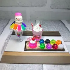 【推しカフェ】スノーマンパフェとメンカラソーダ