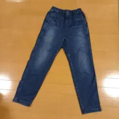 ユニクロ150ブルーデニムパンツ