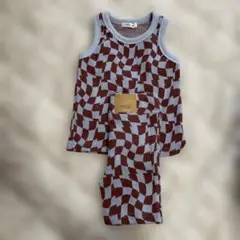 しまむら　mir. x mako チェッカー　タンクトップ　パンツ