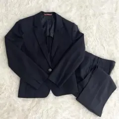 美品◇LES MUSE アオキ セットアップスーツ ブラック　大きいサイズ