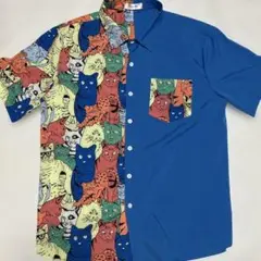ChArmkp R 猫柄　シャツ　半袖