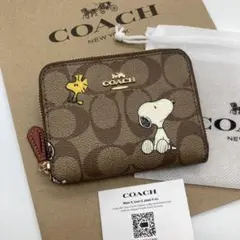 COACH X PEANUTS コーチ 折り財布 スヌーピー 2022