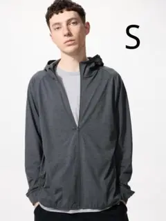 ★新品未使用★UNIQLO ドライEX UVカットフルジップパーカー グレー