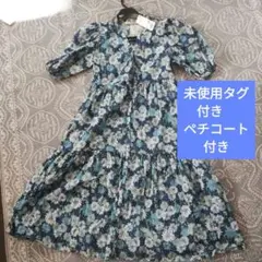 POUL&JOE ×UNIQLO コラボ花柄ワンピースＳ未使用タグ有ペチコート付